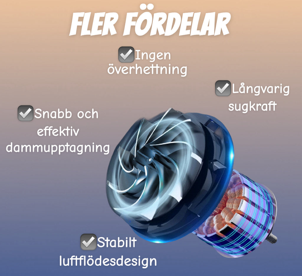 Trådlös Mini Dammsugare